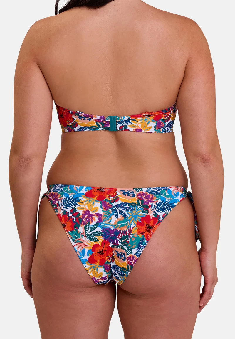 Slip de bain échancré Curaçao Imprimé Tropical Multicolore