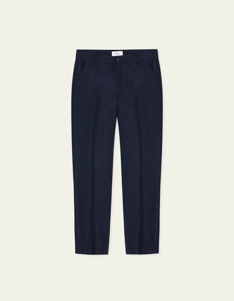 Les Deux WOOL REG SUIT PANTS Dark Navy Blue