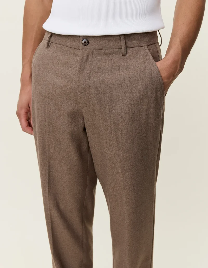 Les Deux WOOL REG SUIT PANTS Caribou