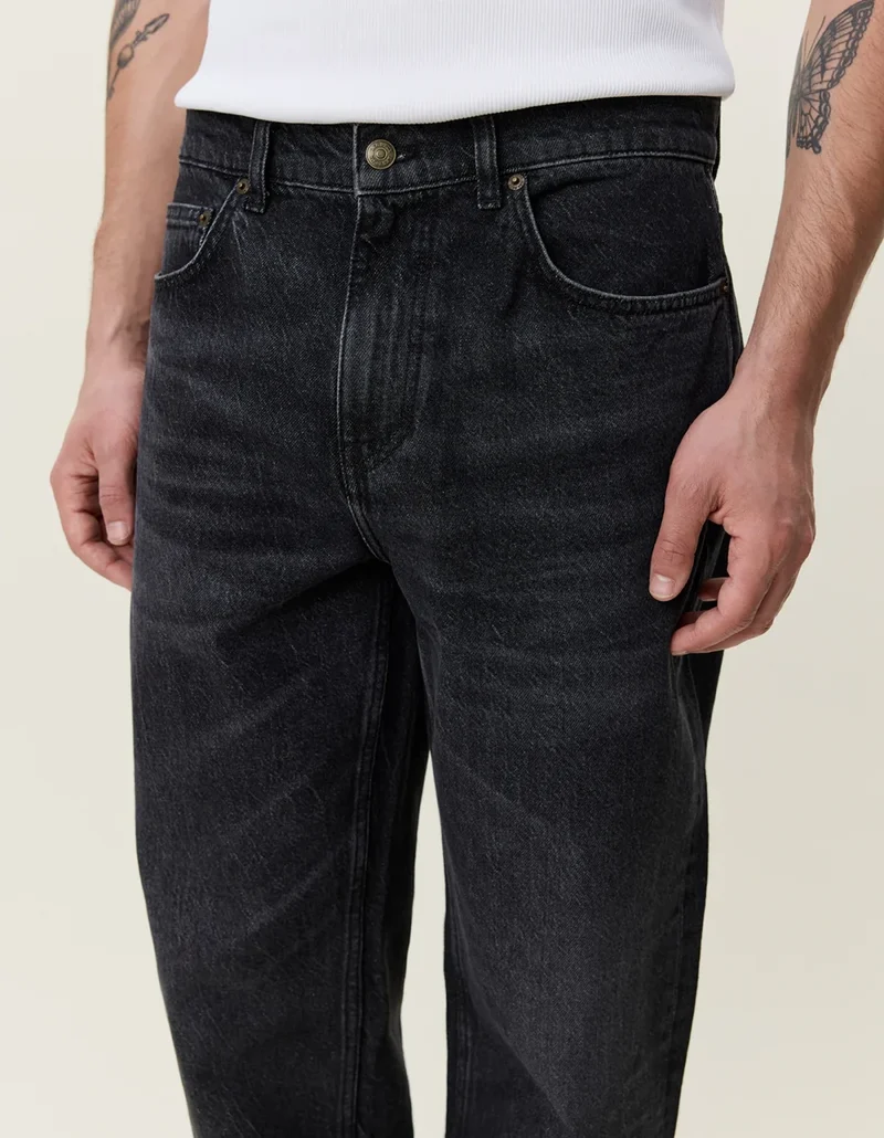 Les Deux RYDER BLACK WASHED DENIM JEANS Black Washed