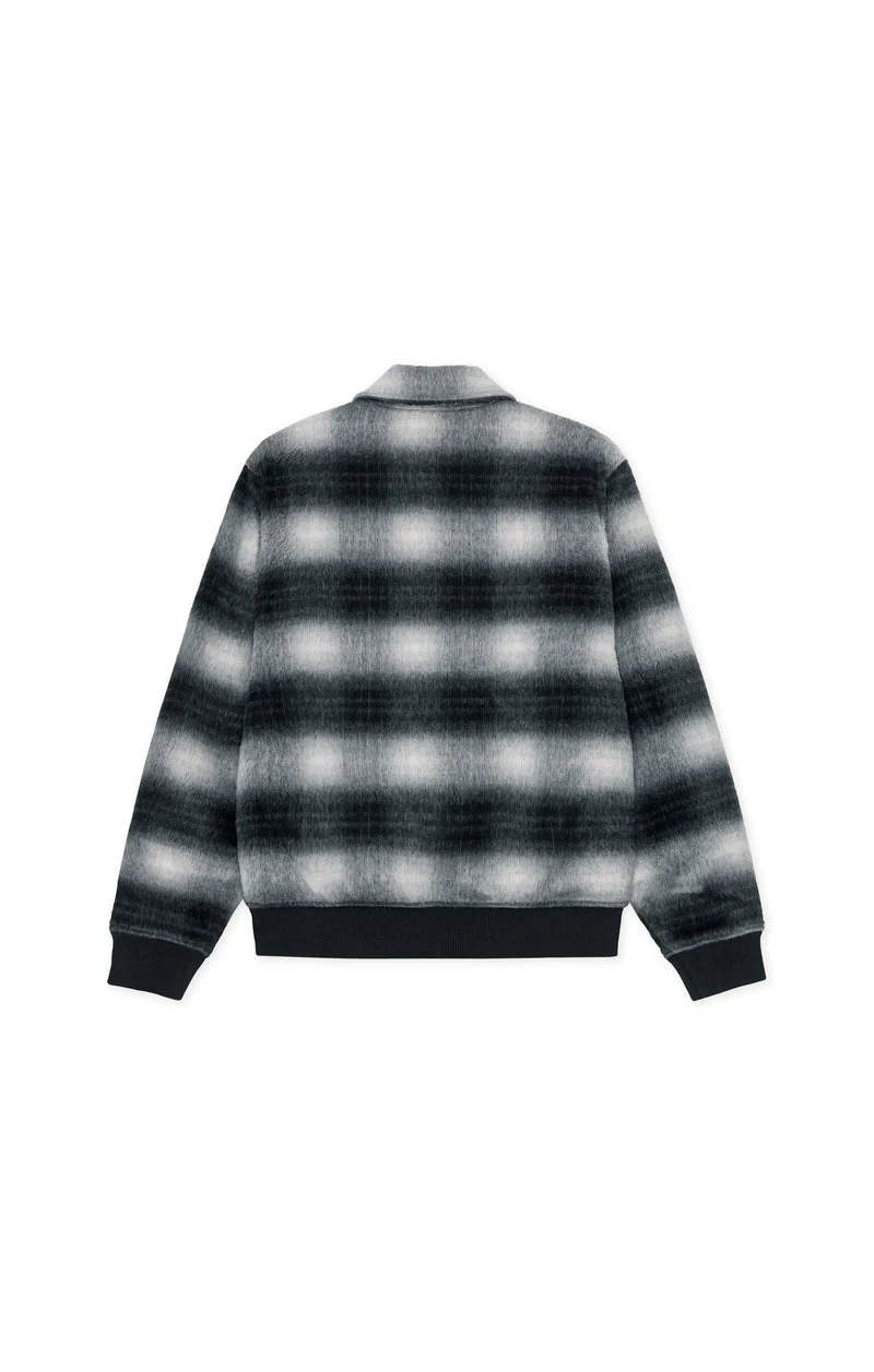 Les Deux SHADOWCHECK VARSITY JACKET Black