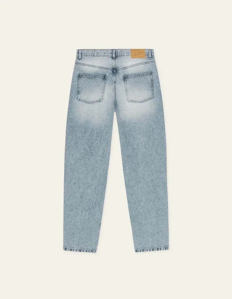 Les Deux RYDER BLEACHED DENIM JEANS Light Indigo Wash