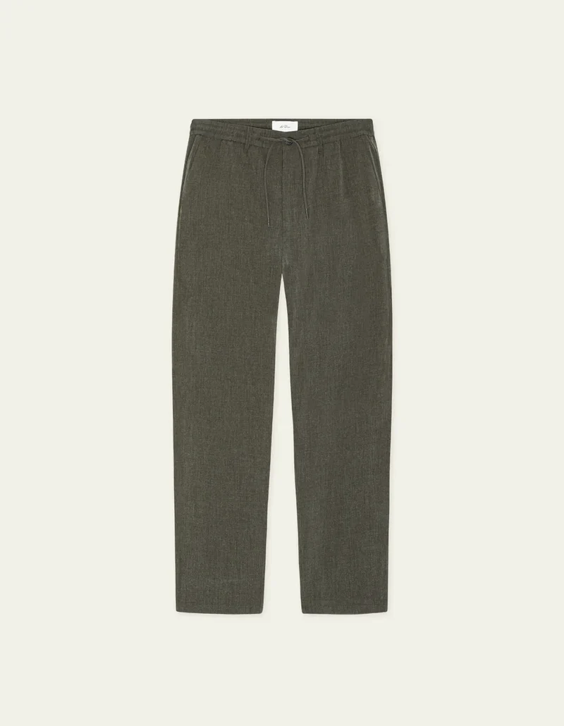 Les Deux COMO TAPERED SUIT PANTS Olive Night