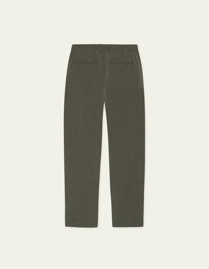 Les Deux COMO TAPERED SUIT PANTS Olive Night