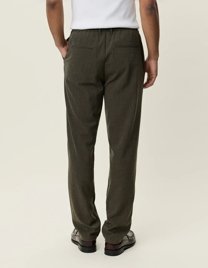 Les Deux COMO TAPERED SUIT PANTS Olive Night