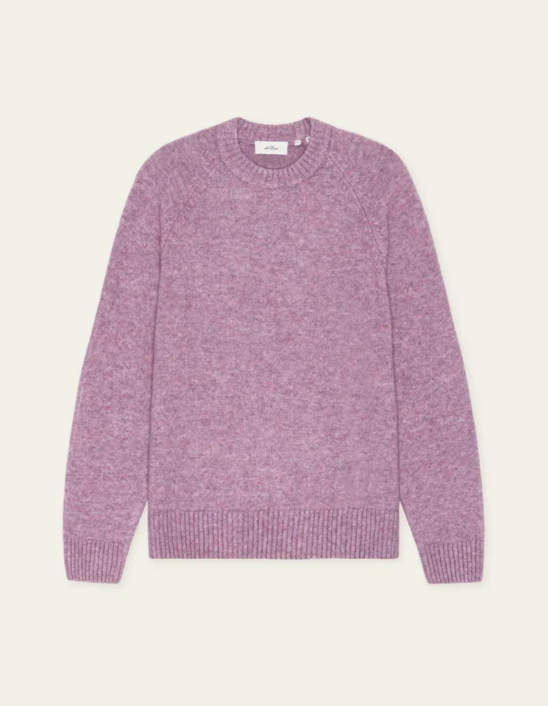 Les Deux SOFT ROUNDNECK KNIT Oyster Rose Melange