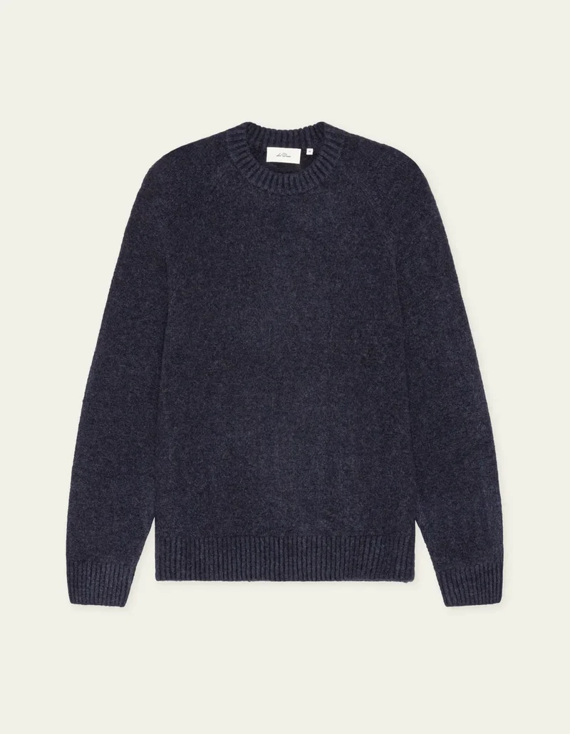 Les Deux SOFT ROUNDNECK KNIT Dark Navy Blue