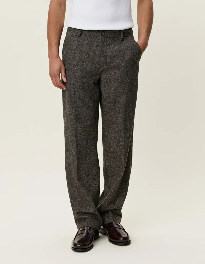 Les Deux WOOL MELANGE SLACK PANTS Caribou