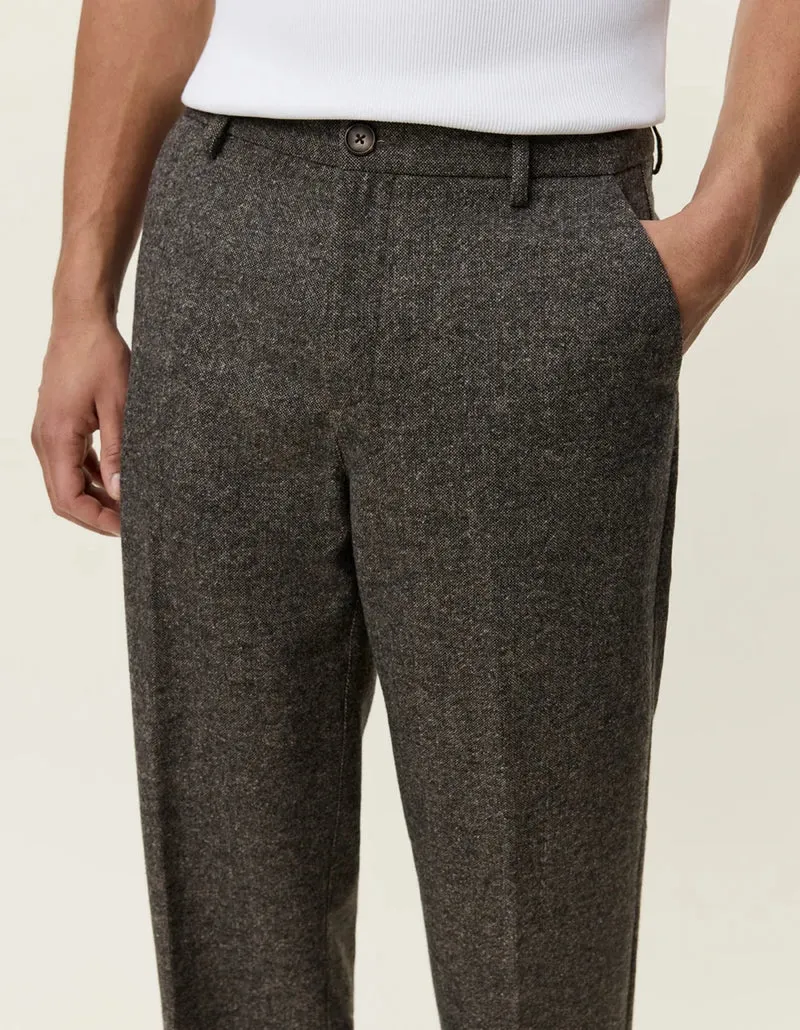 Les Deux WOOL MELANGE SLACK PANTS Caribou