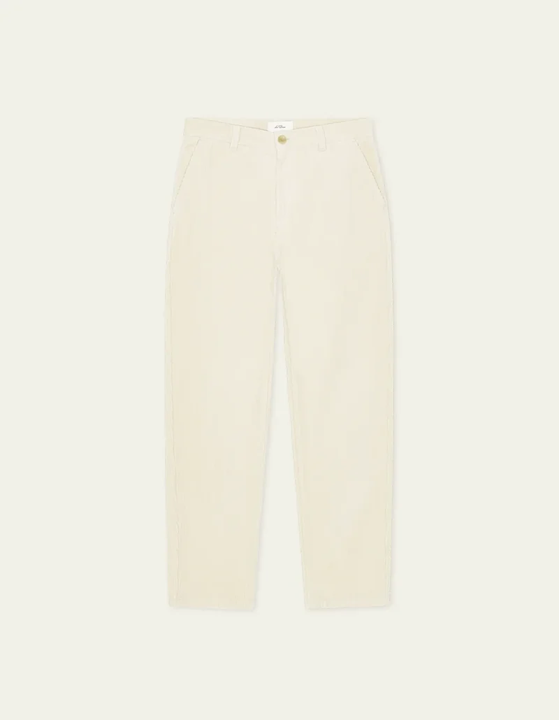 Les Deux CORDUROY TAPERED PANTS Ivory