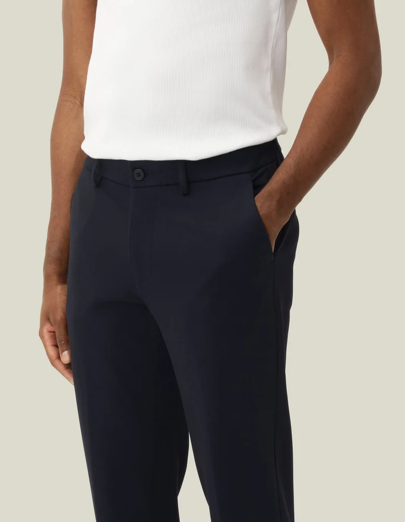 Les Deux COMO REG SUIT PANTS Dark Navy
