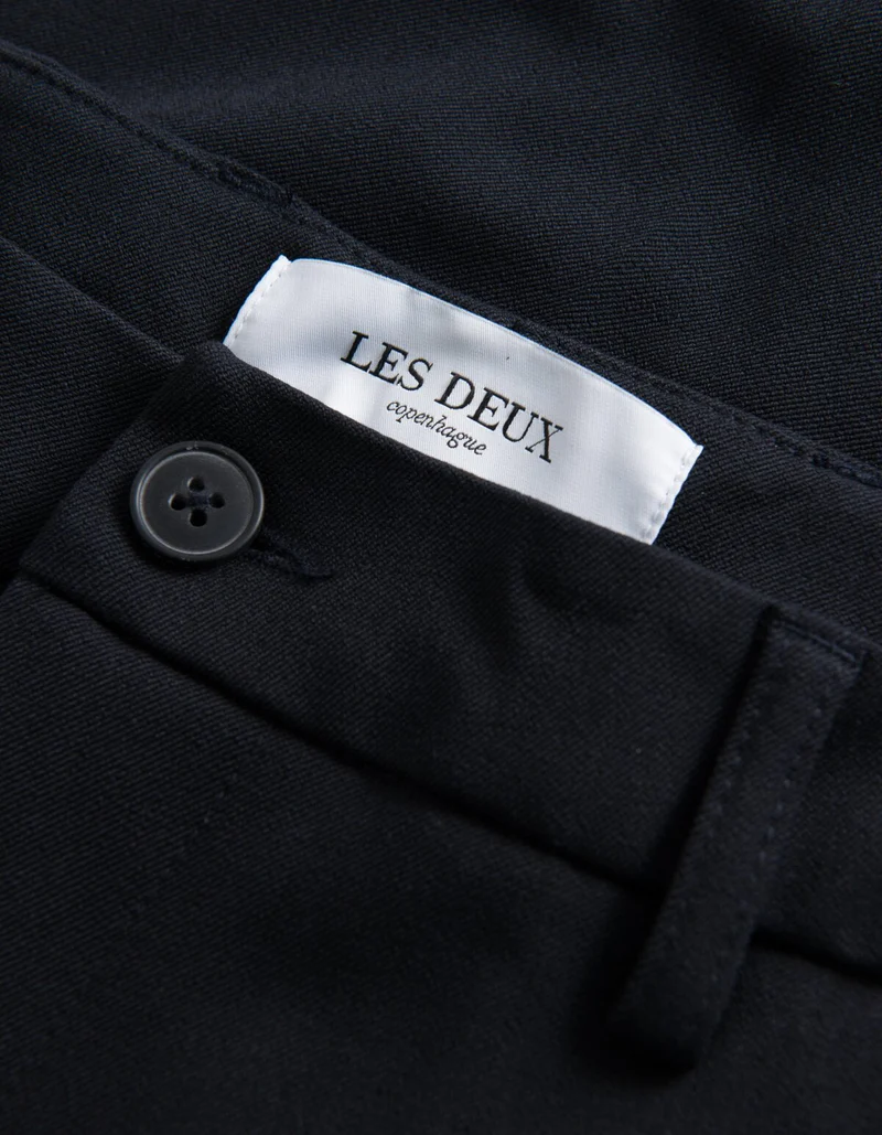 Les Deux COMO REG SUIT PANTS Dark Navy