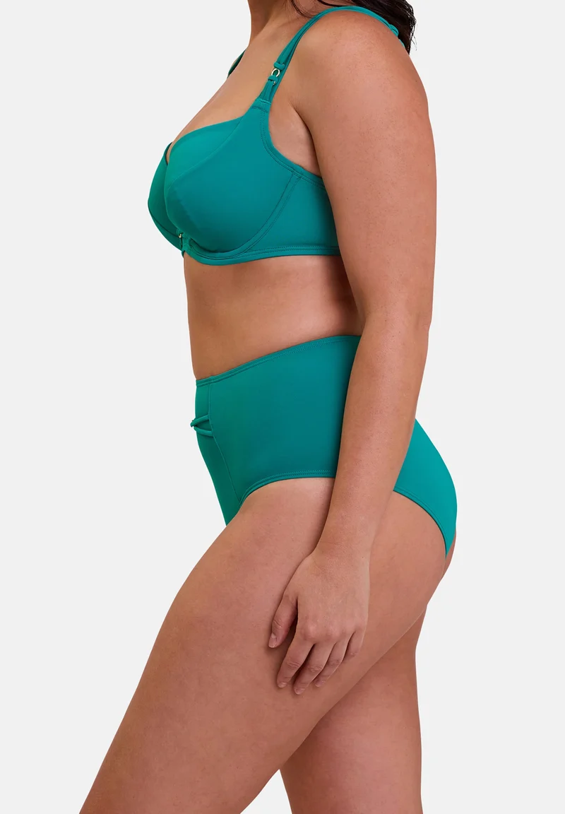 Culotte haute de bain Moorea Bleu Gazon