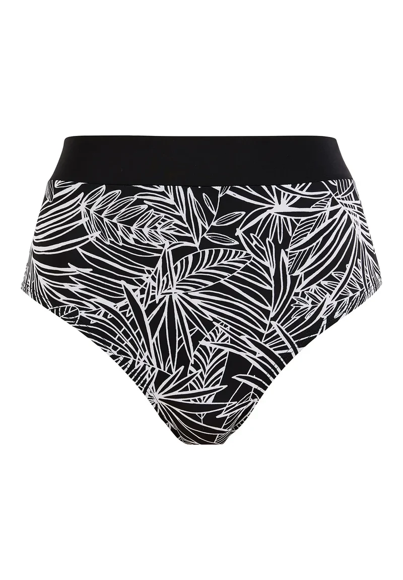 Culotte taille haute de bain Seychelles Imprimé Palmier Graphique