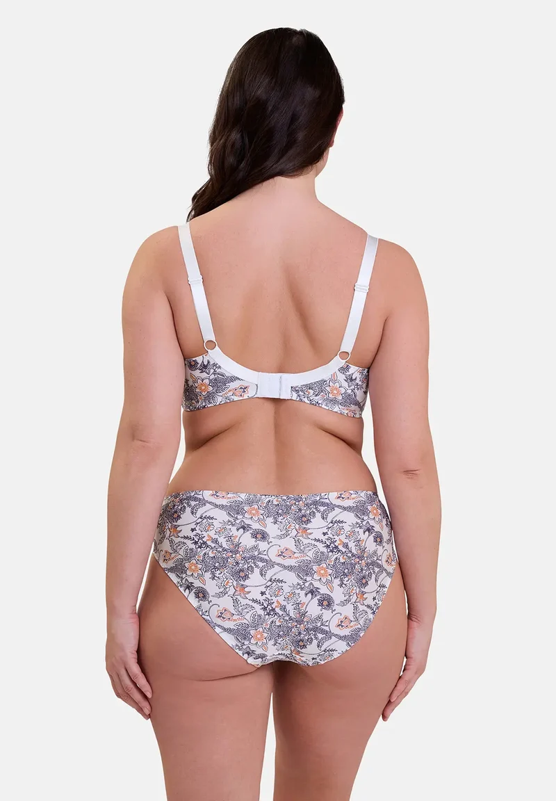 Slip Complice Imprimé Paisley Mûre et Mandarine