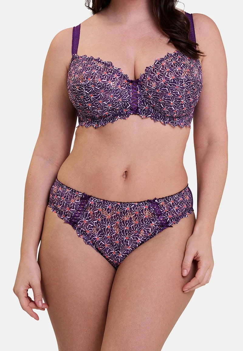 Slip Arum Mosaïc Imprimé Graphique Mûre