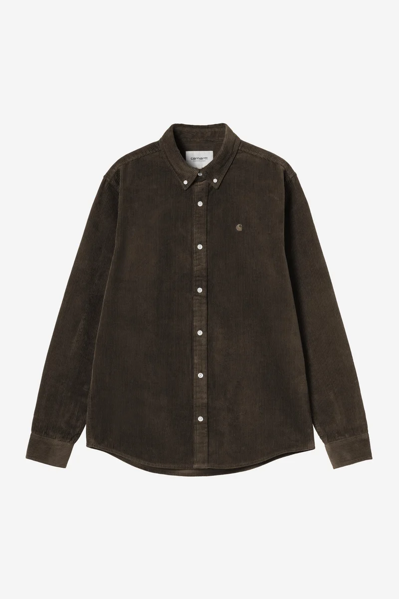 Carhartt Wip MADISON CORD L/S SHIRT Tobacco