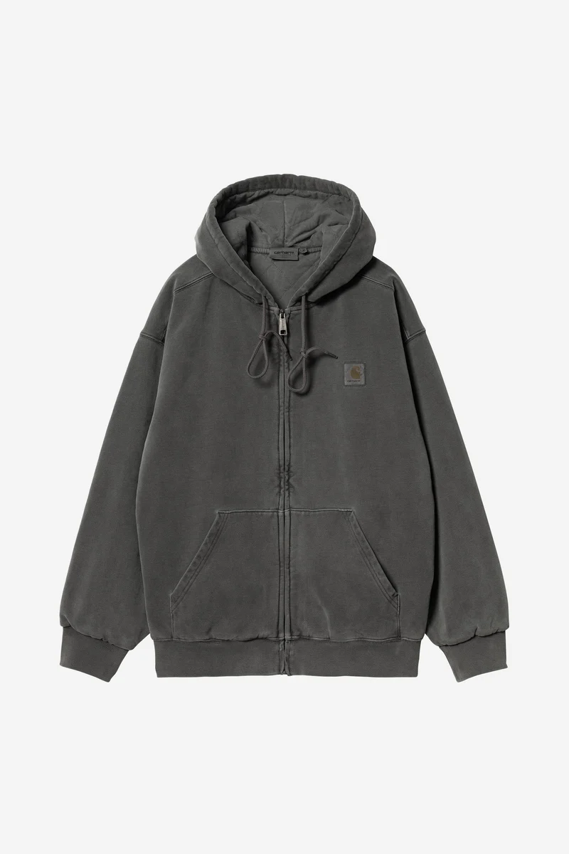 Carhartt Wip HOODED VISTA JACKET Black garment dyed