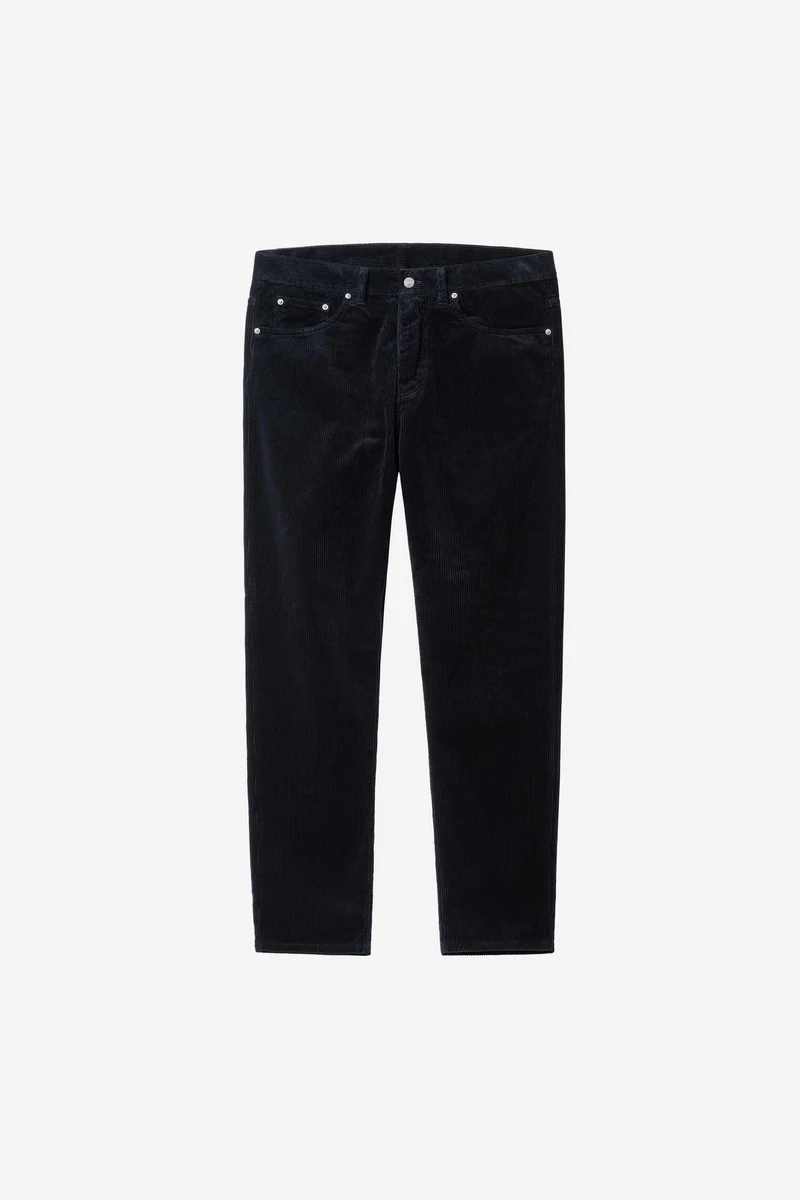 Carhartt Wip NEWEL CORDUROY PANT Dark Navy rinsed