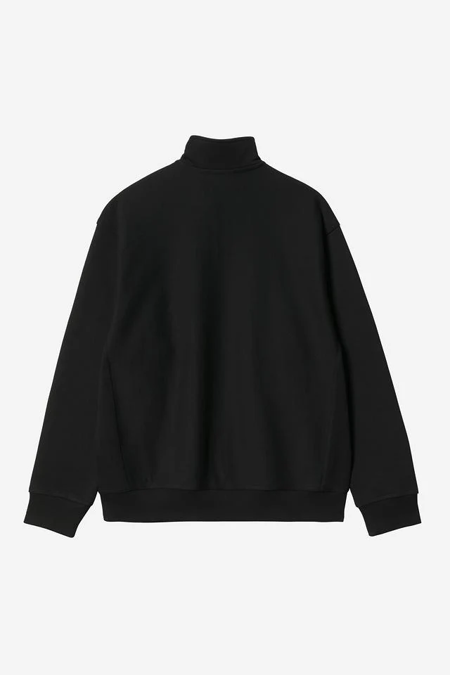 Carhartt Wip HALF ZIP AMERICAN SCRIPT SWEAT Black