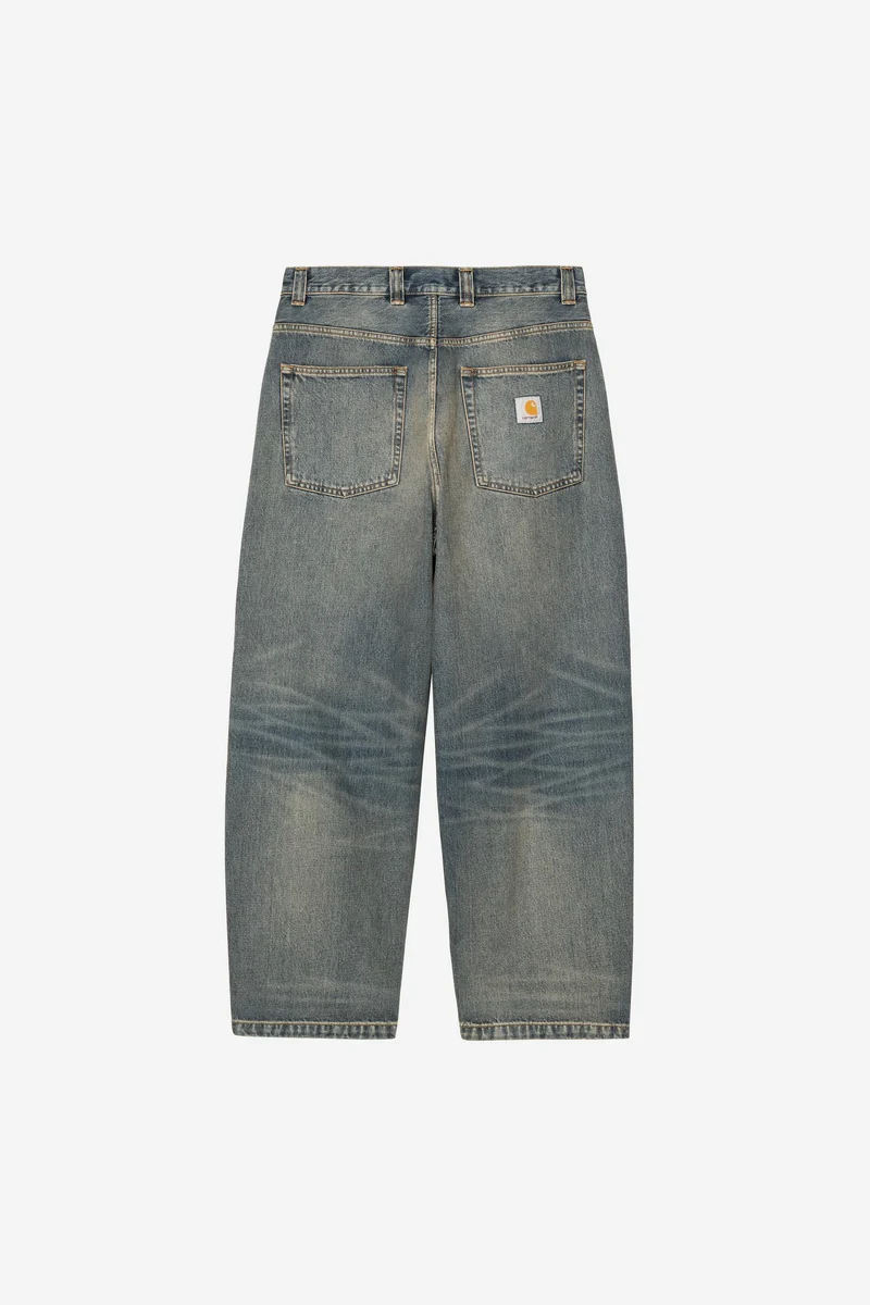 Carhartt Wip BRANDON PANT Blue worn used wash