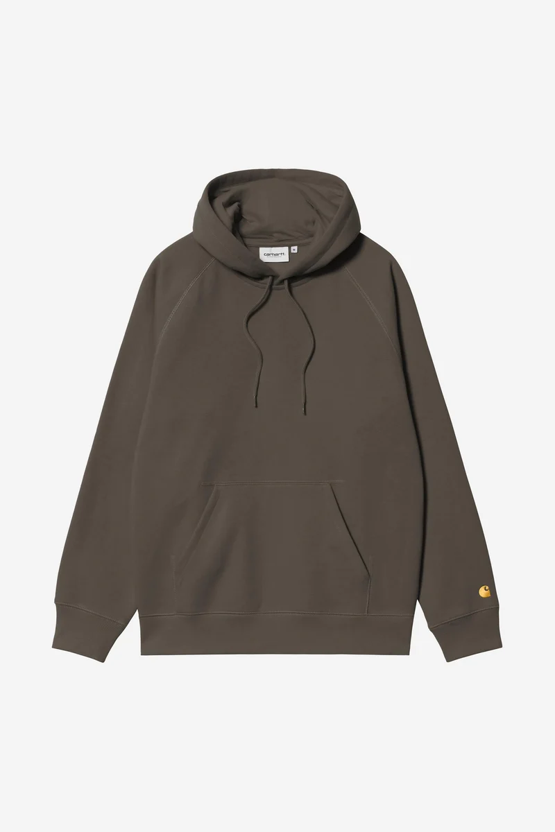 Carhartt Wip HOODED CHASE SWEAT Shungite / Gold