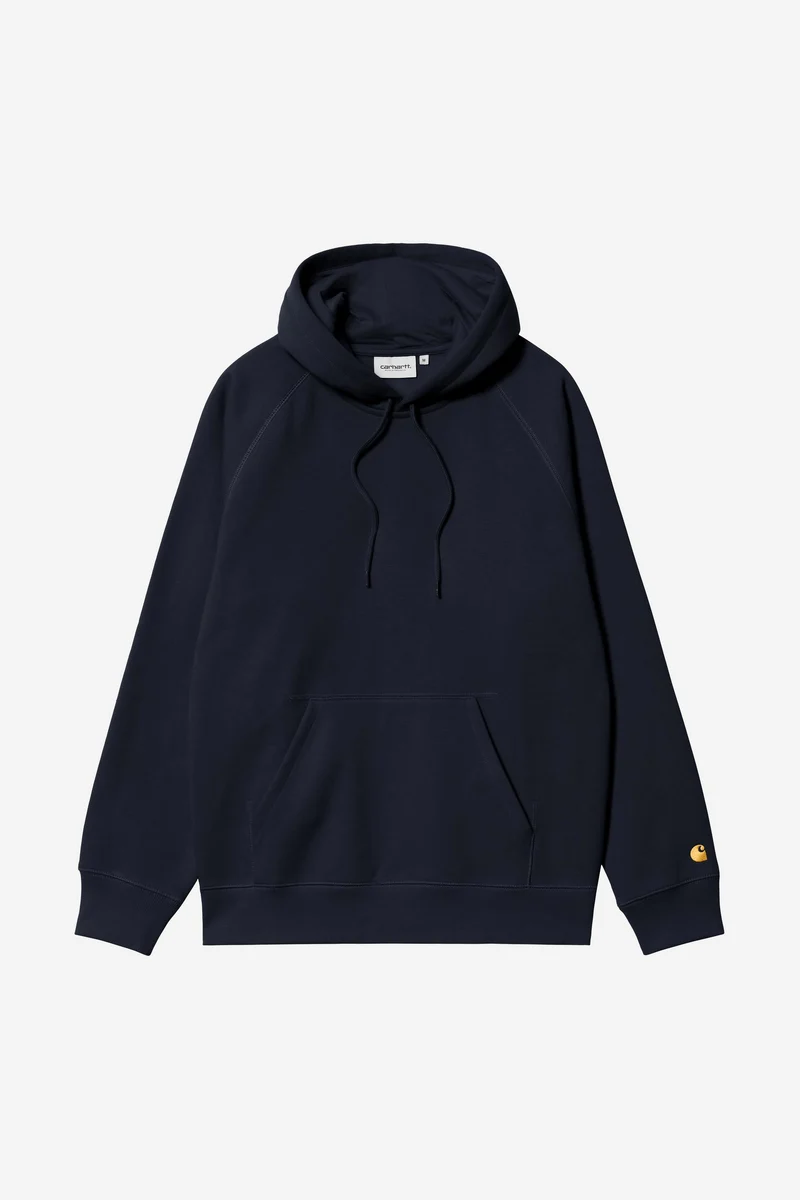 Carhartt Wip HOODED CHASE SWEAT Dark Navy / Gold