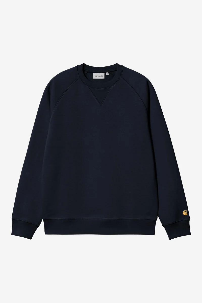 Carhartt Wip CHASE SWEAT Dark Navy / Gold