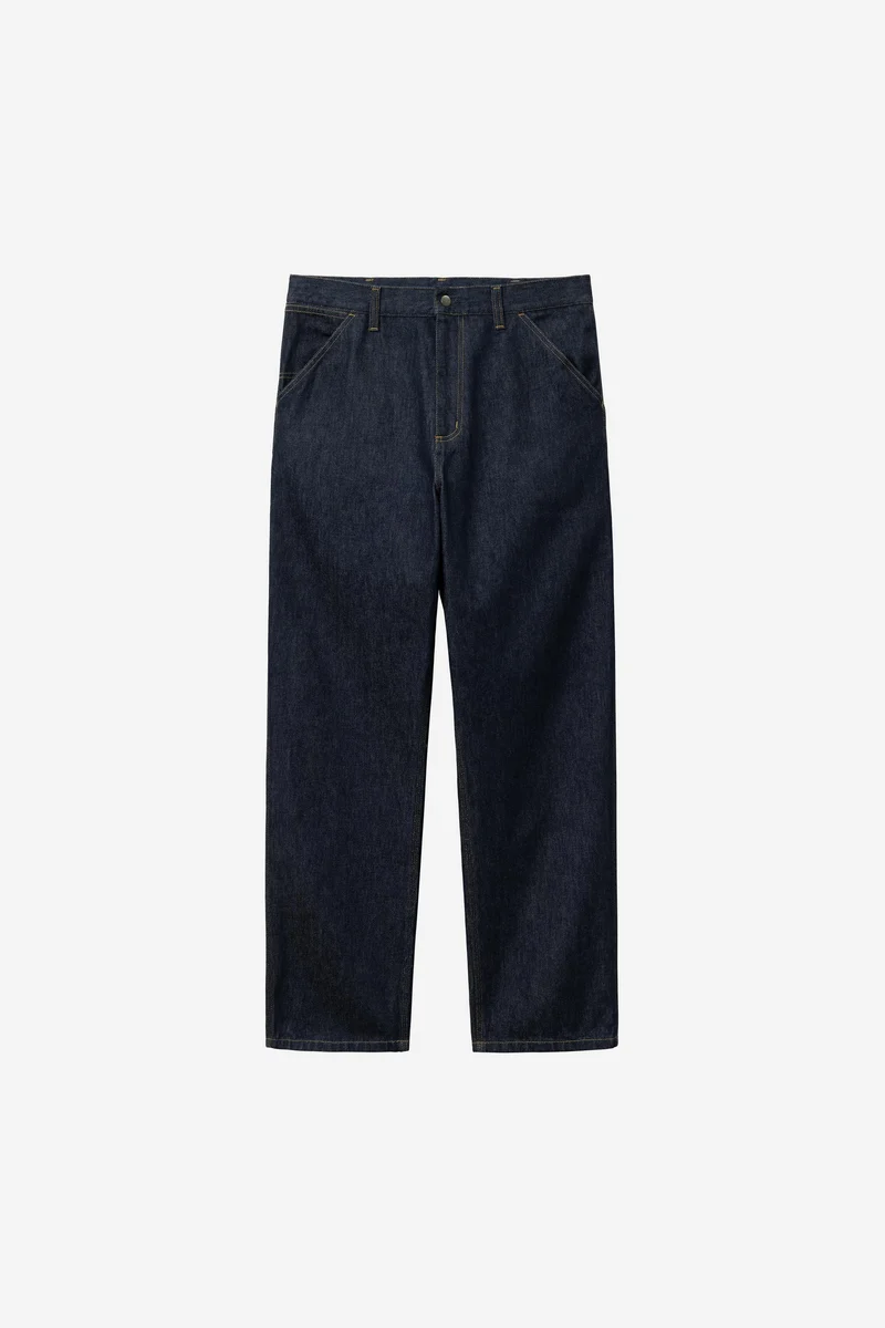 Carhartt Wip SINGLE KNEE PANT Blue rinsed