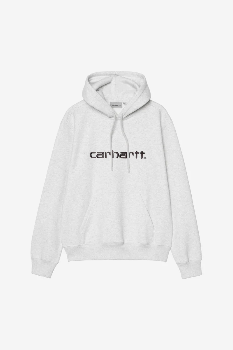 Carhartt Wip HOODED CARHARTT SWEAT Ash Heather / Graphite