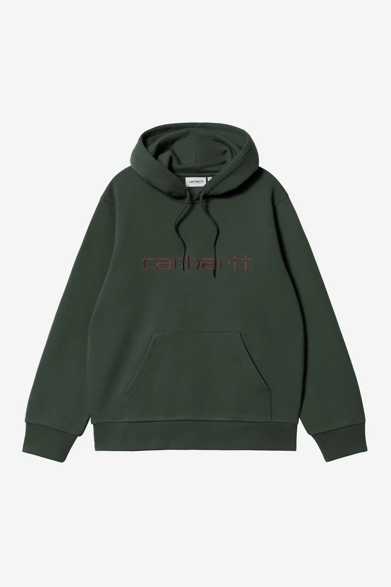 Carhartt Wip HOODED CARHARTT SWEAT Dark Scarab / Palisander