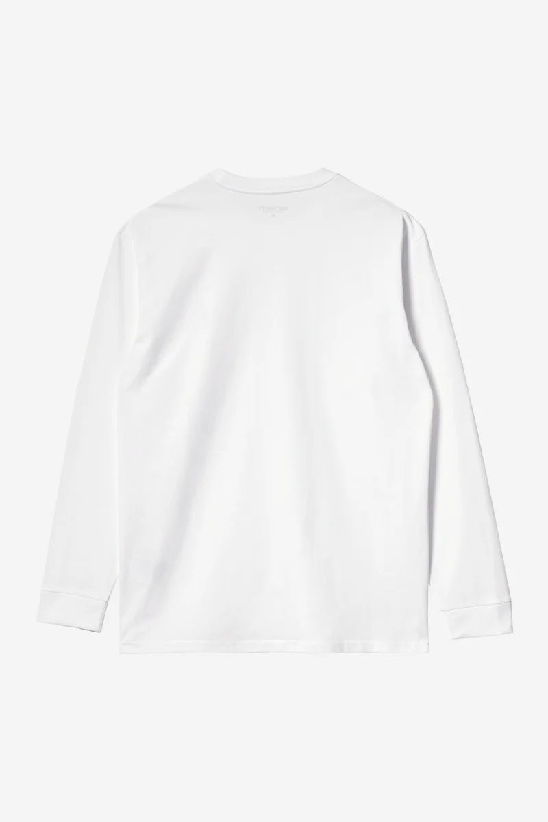 Carhartt Wip CHASE L/S TEE White / Gold