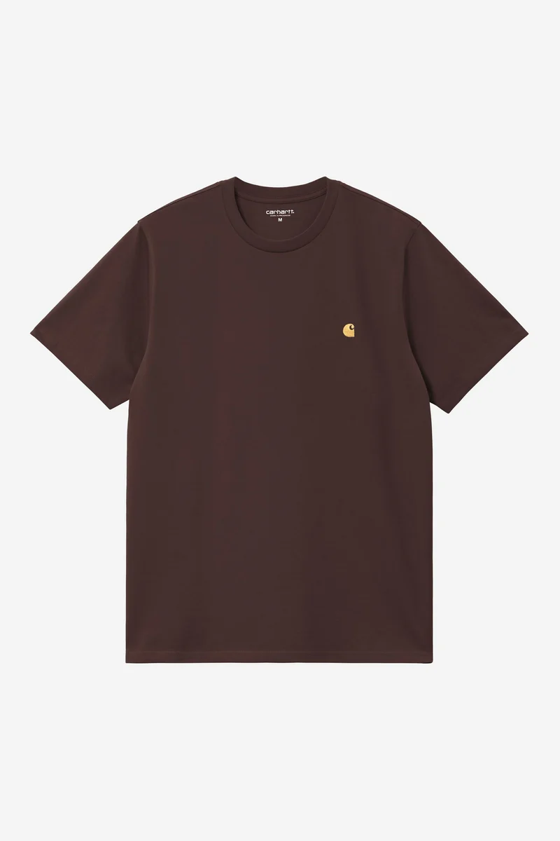 Carhartt Wip CHASE S/S TEE Palisander / Gold