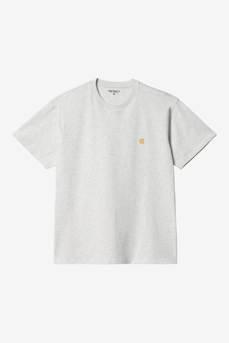 Carhartt Wip CHASE S/S TEE Ash Heather / Gold