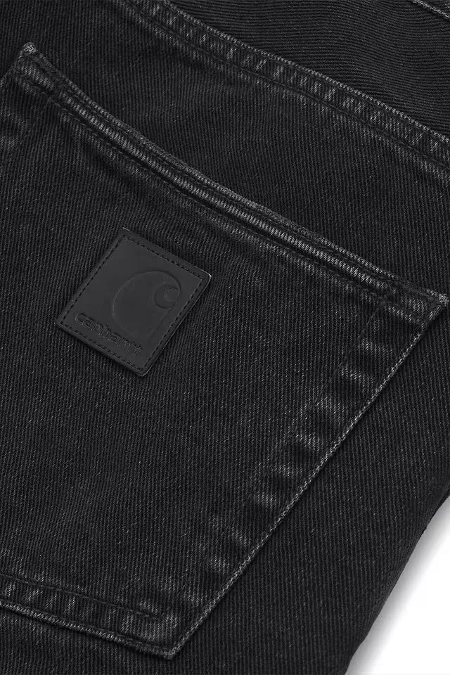 Carhartt Wip KLONDIKE PANT Black stone washed