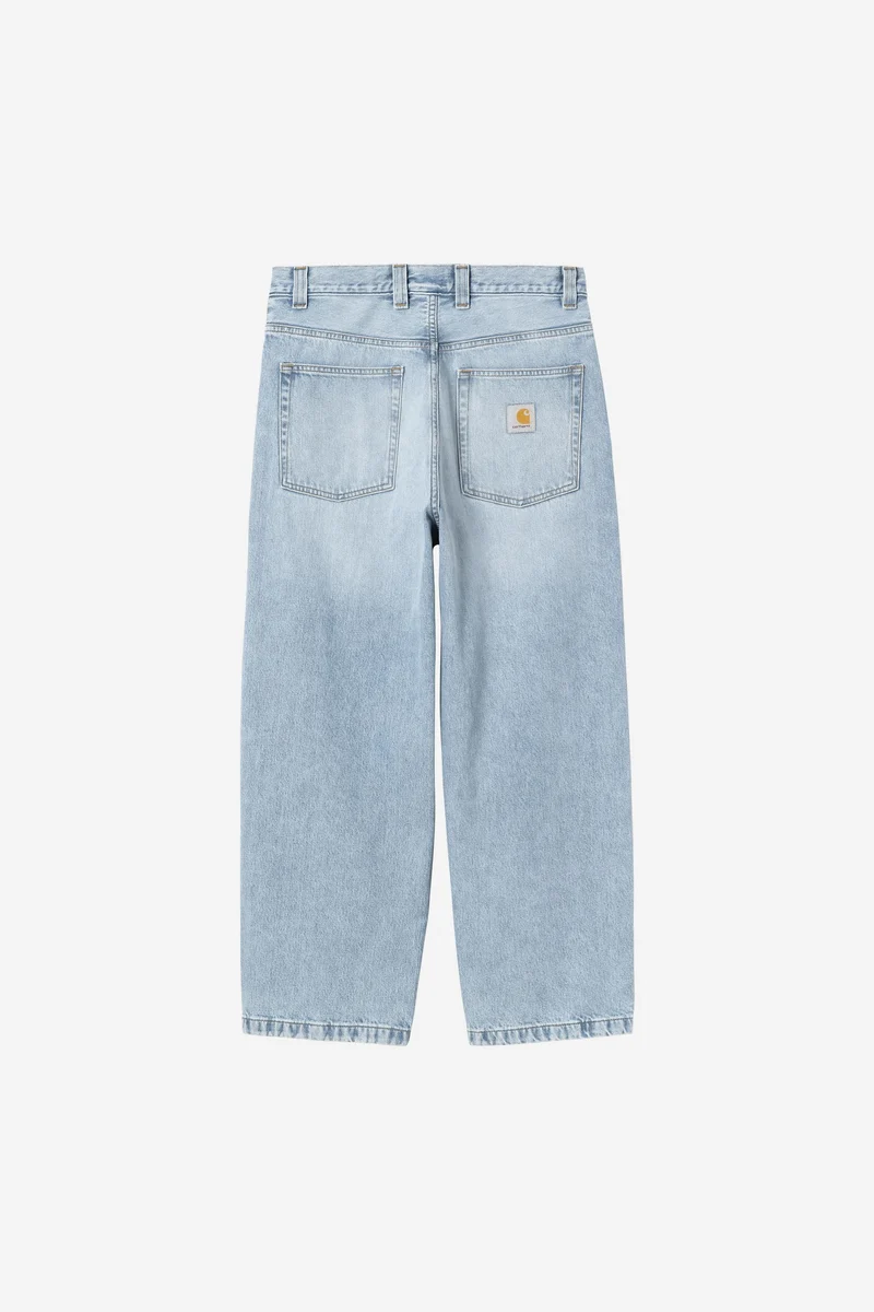 Carhartt Wip BRANDON PANT Blue heavy worn bleached
