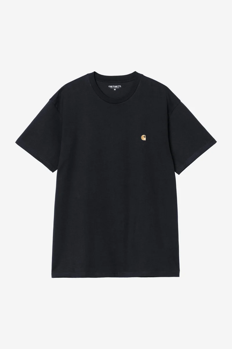 Carhartt Wip CHASE S/S TEE Dark Navy / Gold