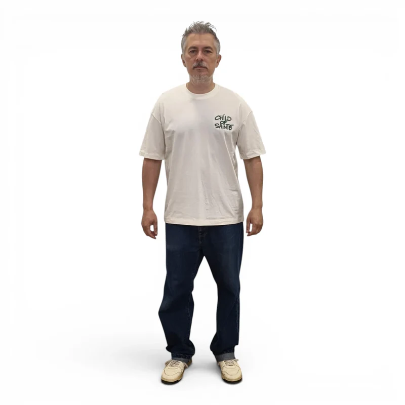 T Shirt Saint-Etienne Child Of Sainté 3D EMB COS S/S T Coconut Milk