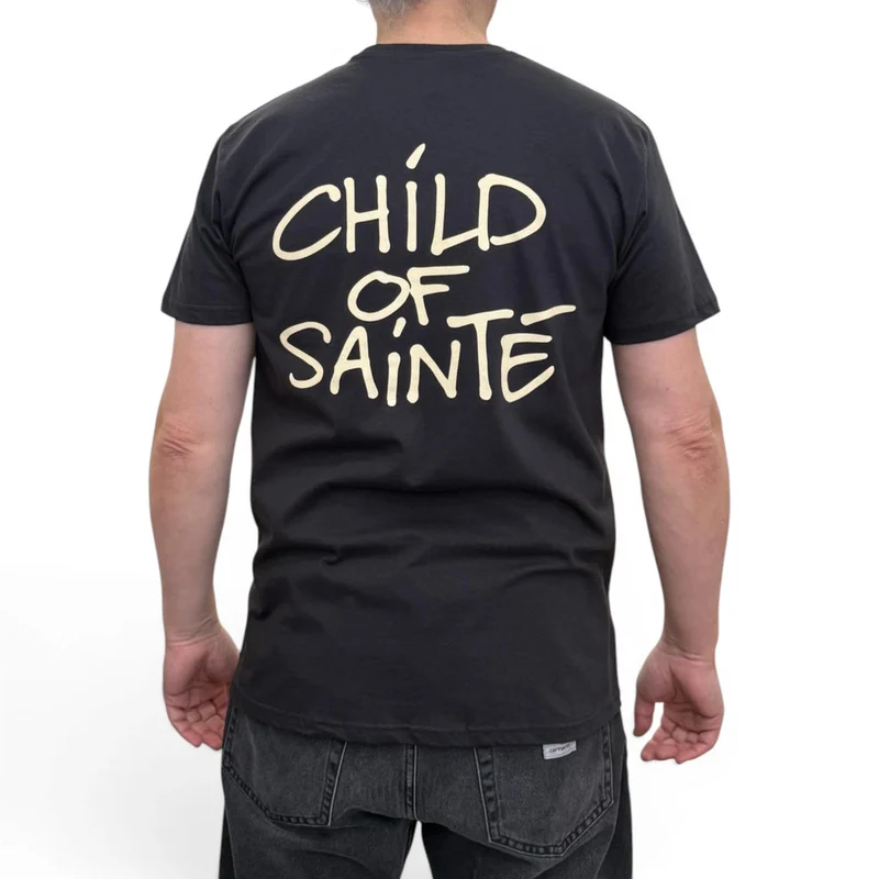 T Shirt Saint-Etienne Child Of Sainté BACK COS Used Black/Natural