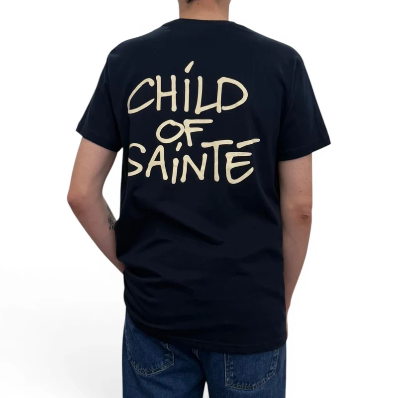 T Shirt Saint-Etienne Child Of Sainté BACK COS Dark Navy/Natural