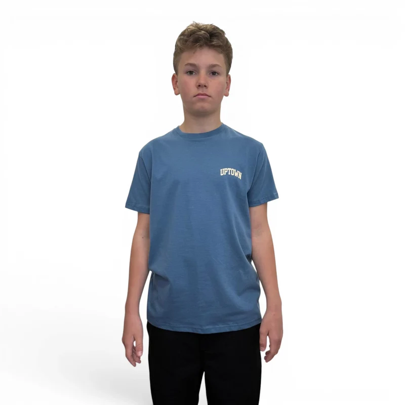 T Shirt Saint-Etienne Child Of Sainté BACK COS Stone Blue/Natural