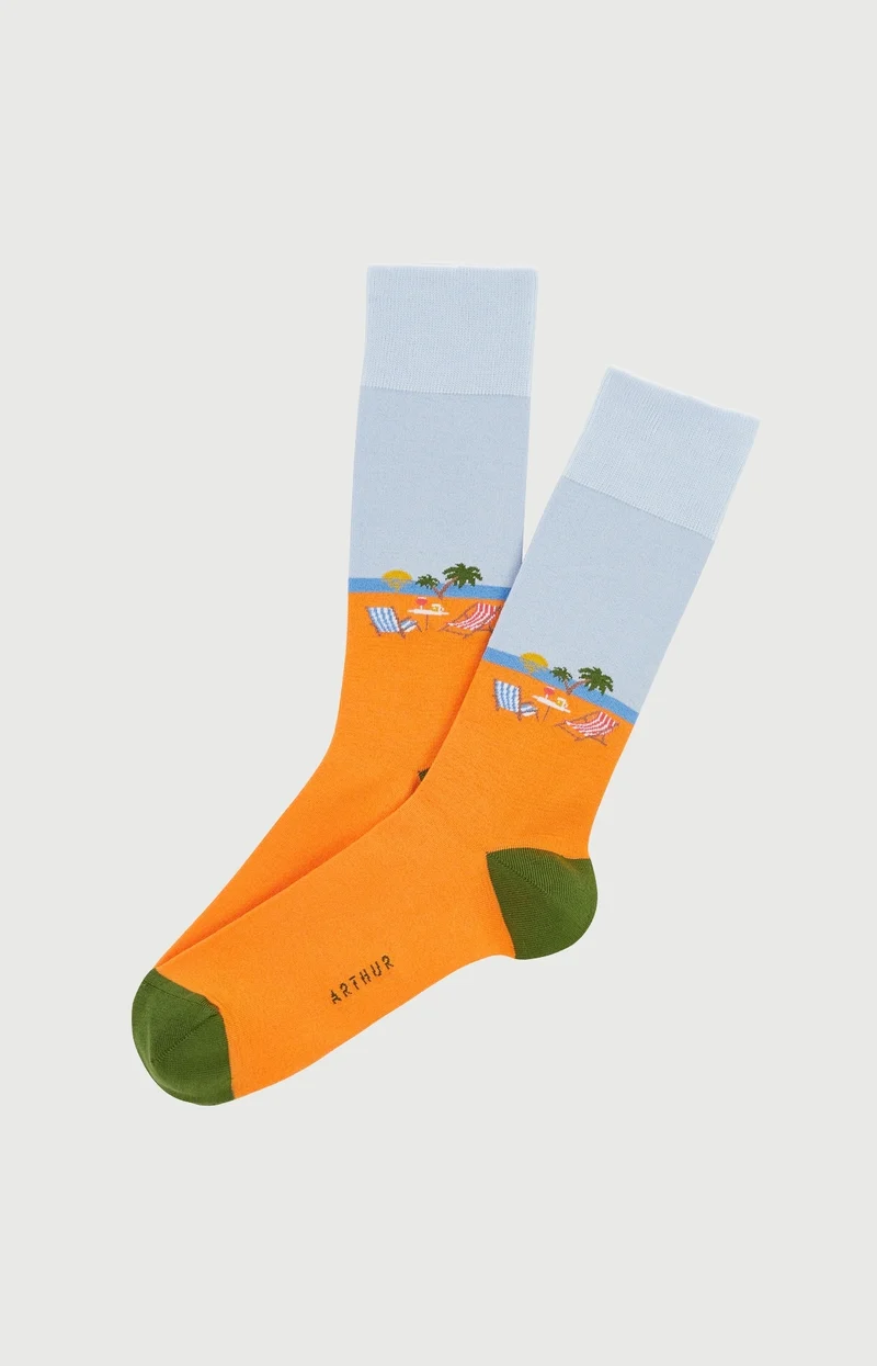 Chaussettes en coton - Transat Orange