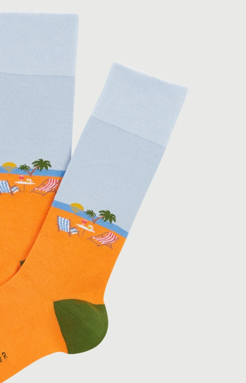 Chaussettes en coton - Transat Orange