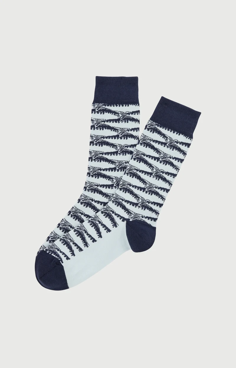 Chaussettes en coton - Sardines Marine