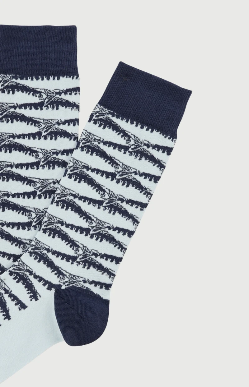 Chaussettes en coton - Sardines Marine