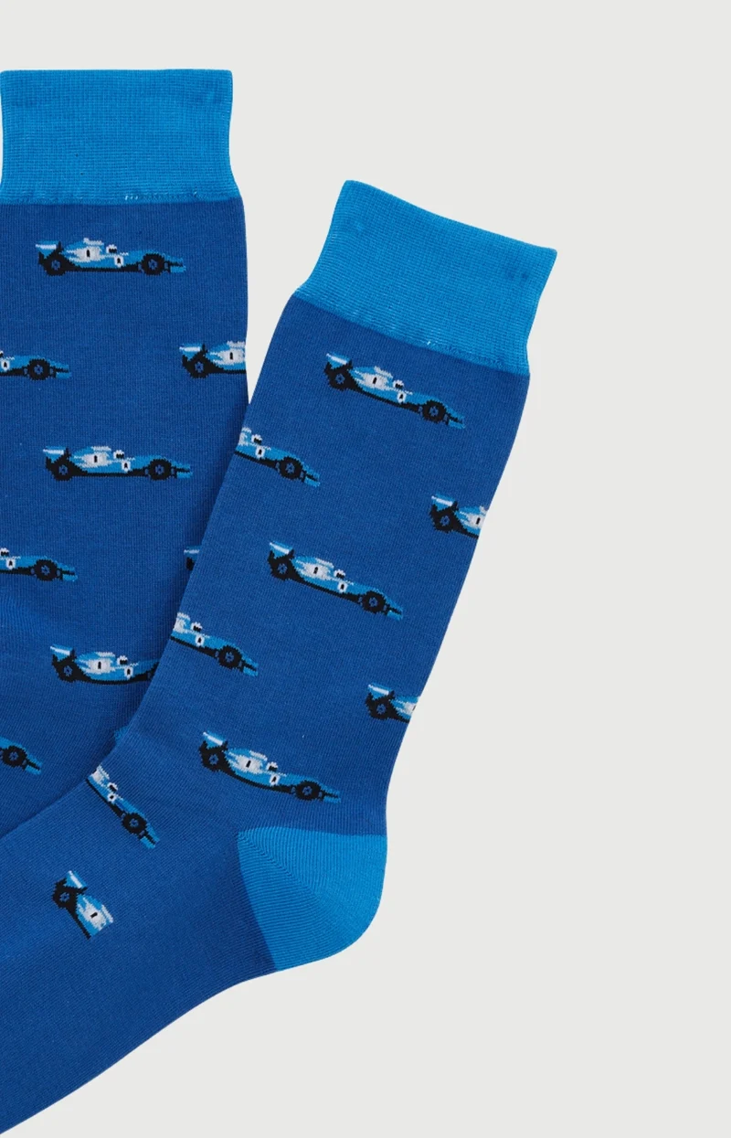 Chaussettes en coton - Le Grand Prix du Sommeil Bleu