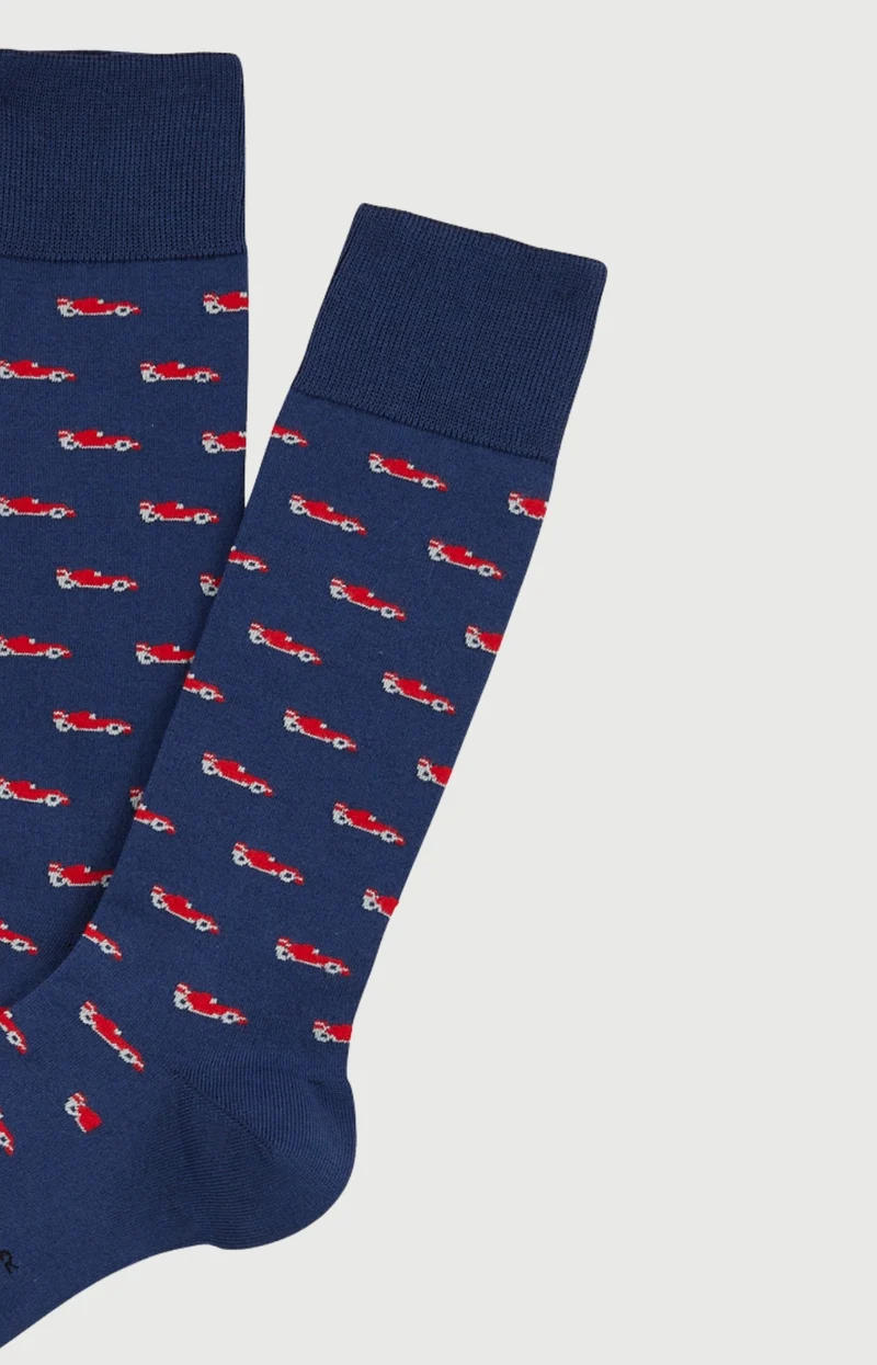Chaussettes en coton - Formule 1 Marine