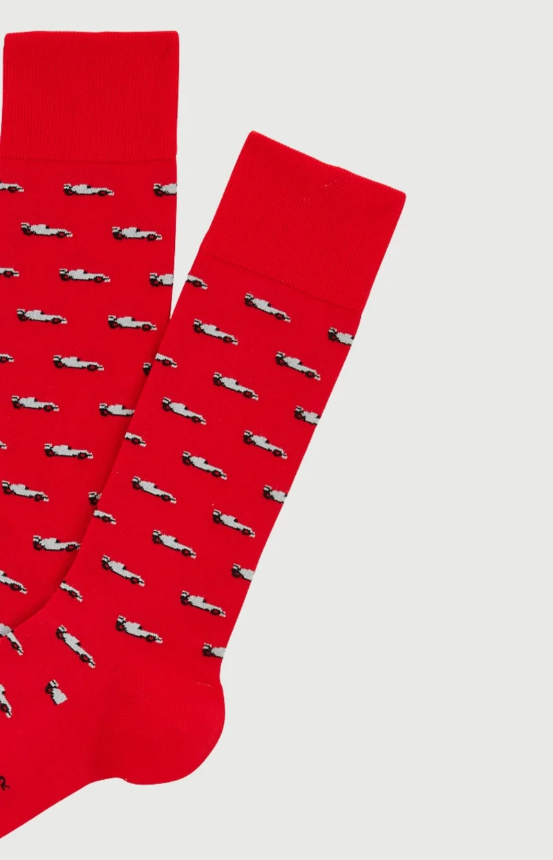 Chaussettes en coton - Formule 1 Rouge