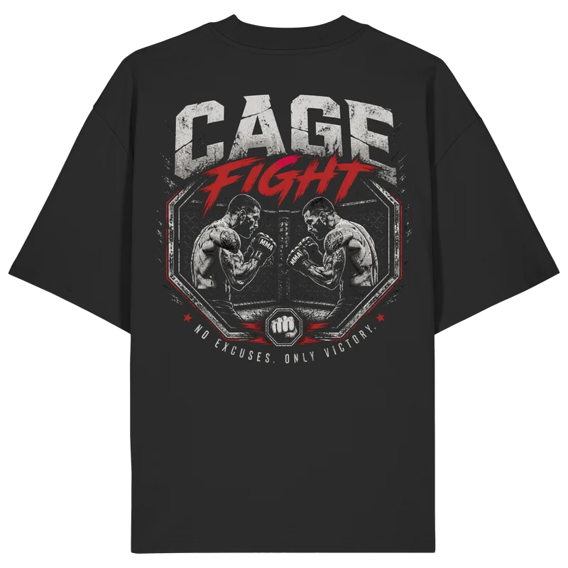 Cage Fight Gold No41 - Organic Oversize Shirt