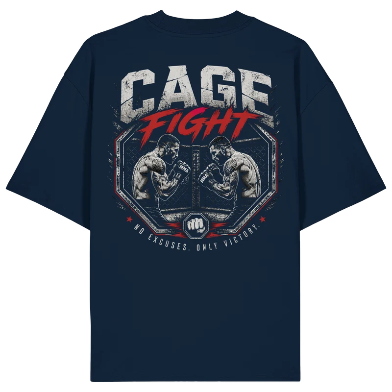 Cage Fight Gold No41 - Organic Oversize Shirt